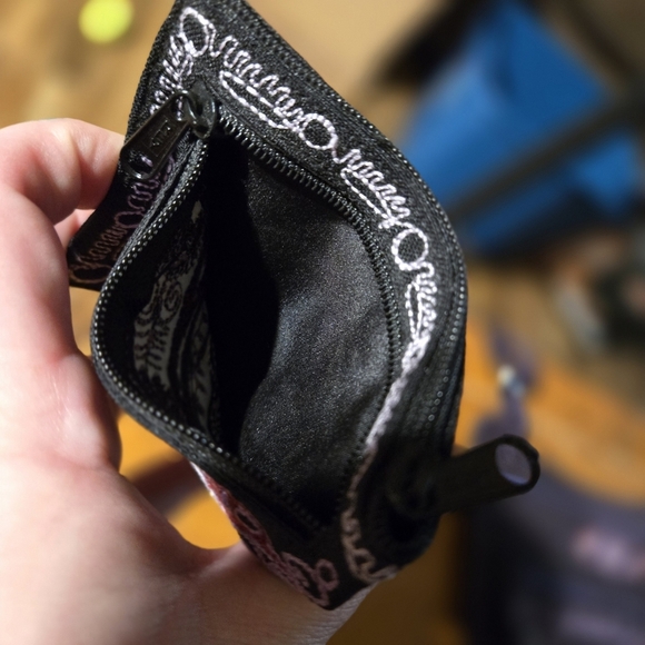 Purple Bird Embroidered Crossbody Bag with Matching Wallet - Picture 7 of 8